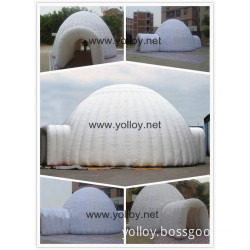 Utomhus Instant uppblåsbara Party Shelter Igloo tält Uppblåsbara Pods mobila LED möte utställning rum tält